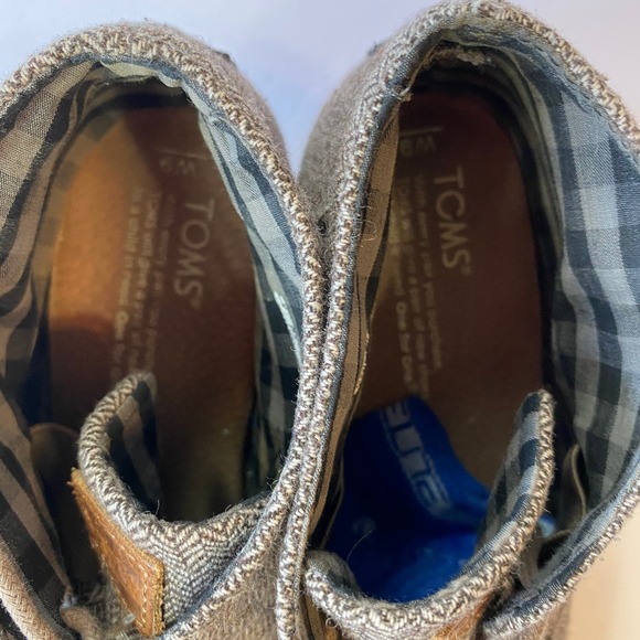 TOMS 'Desert' Herringbone Wedge Bootie - Picture 13 of 16
